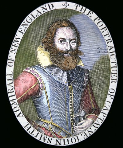 Captain John Smith (1580-1631) by Simon de Passe