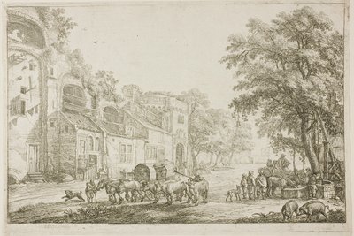 Market Town by Simon de Vlieger