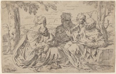 The Holy Family by Simone Cantarini
