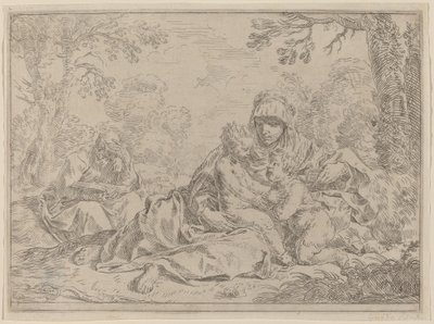 The Holy Family by Simone Cantarini