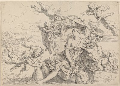 The Rape of Europa by Simone Cantarini