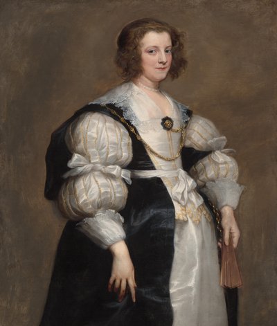 Lady with a Fan by Sir Anthony van Dyck