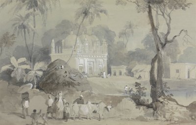 Mosque at Borranypore by Sir Charles D