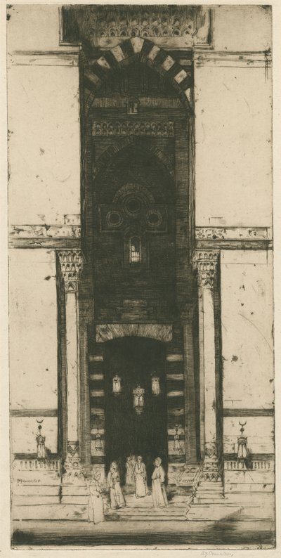 The Mosque Doorway, Cairo by Sir David Young Cameron