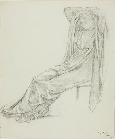 Seated Female Figure by Sir Edward Burne Jones