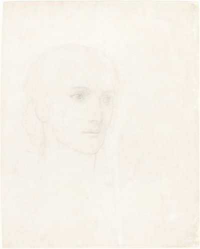 Head of a Woman by Sir Edward Coley Burne Jones