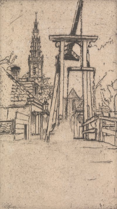 Kwakelburg, Edam by Sir Frank Short