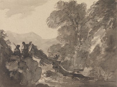 Romantic Landscape by Sir George Howland Beaumont seventh Baronet