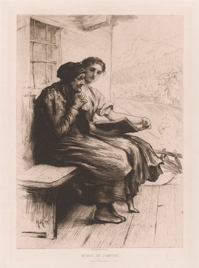 Words of Comfort by Sir Hubert von Herkomer