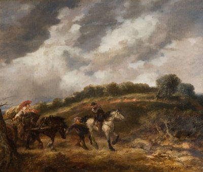 A Windy Day by Sir John Gilbert