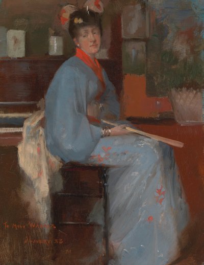 Woman in Japanese Dress by Sir John Lavery