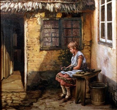 The Morning Chore by Sophus Vermehren