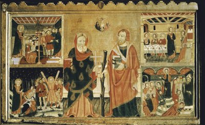 Altarpiece of San Felipe and Santiago by Spanish School