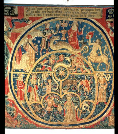 Astrological tapestry (detail) by Spanish School