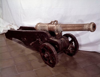 Bronze Canon by Francisco Ballesteros by Spanish School