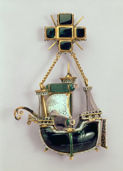 Caravel pendant, 1580s-90s by Spanish School