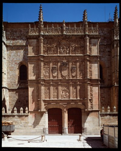 Detail of Gothic Plateresque Facade of University by Spanish School