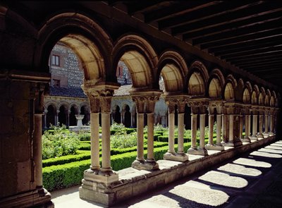 Garden cloister at Las Huelgas Monastery by Spanish School