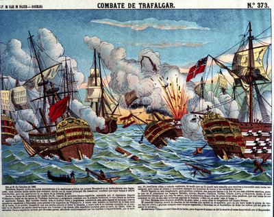 The Battle of Trafalgar, October 21 by Spanish School