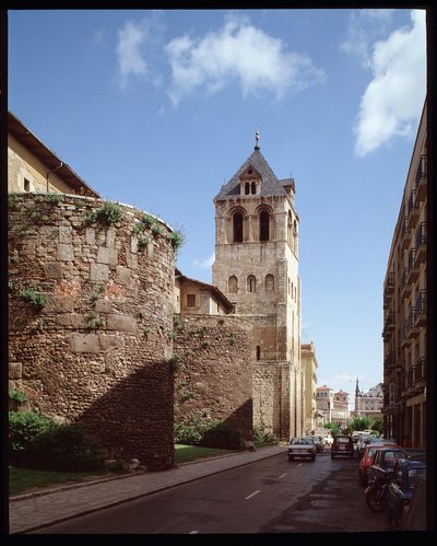View of the Basilica and Roman Walls by Spanish School