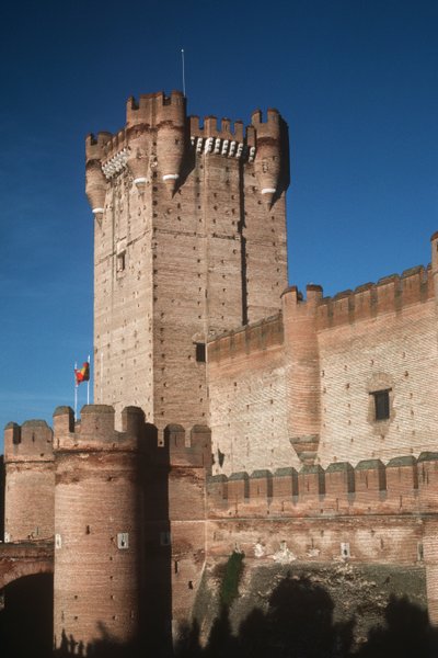 View of the castle by Spanish School