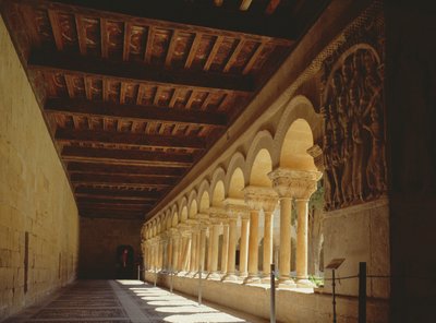 View south along west cloister wall by Spanish School