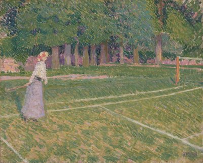 Tennis at Hertingfordbury by Spencer Frederick Gore