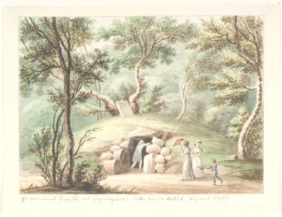Grave Mound at Jægerspris by Søren L. Lange
