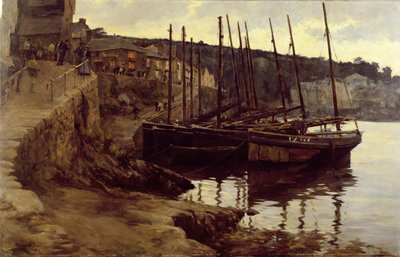 At their Moorings by Stanhope Alexander Forbes