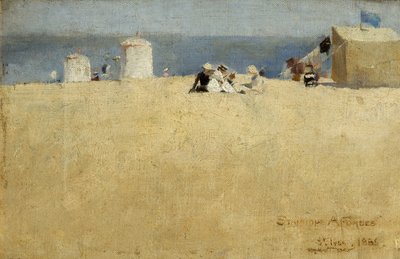 Beach Scene, St. Ives by Stanhope Alexander Forbes