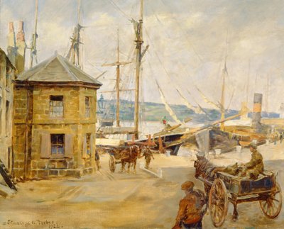 The Harbour Office, Penzance by Stanhope Alexander Forbes