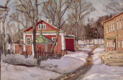 Country Estate in Winter, 1904 by Stanislav Julianovic Zukovskij