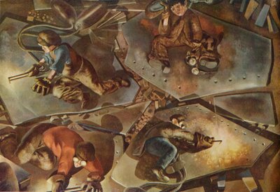 Building on the Clyde: Burners by Stanley Spencer
