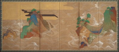 Waves at Matsushima by Sôtatsu