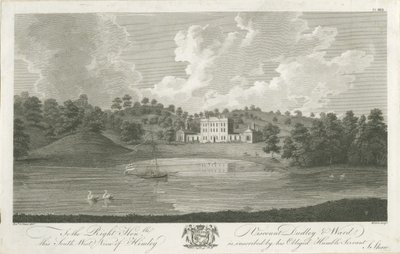 Himley Hall (engraving) by Stebbing Shaw