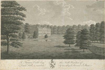 Lysways Hall: engraving, nd [1762-1802] by Stebbing Shaw