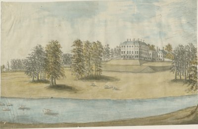 Patshull House: Water Colour Painting by Stebbing Shaw