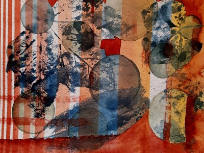 Experiment with Leaves - No. 1 by Steegs Art Karin