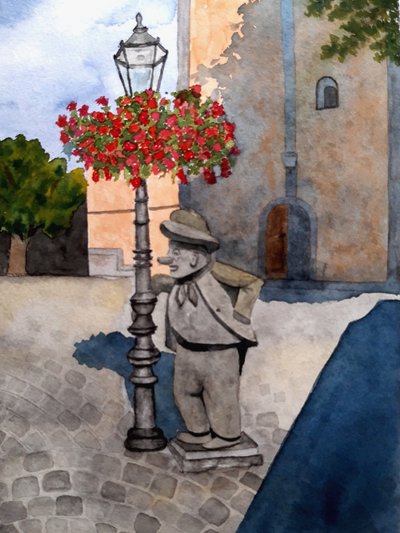 Stoplight Man by Steegs Art Karin