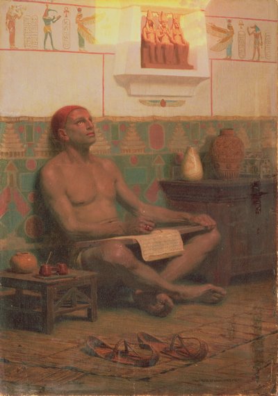 The Royal Scribe Rah-Hotep by Stefan Vladislavovich Bakalowicz