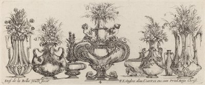 Fantastic Vases, Probably 1646 by Stefano della Bella