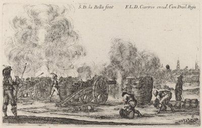 Firing the Cannons by Stefano della Bella