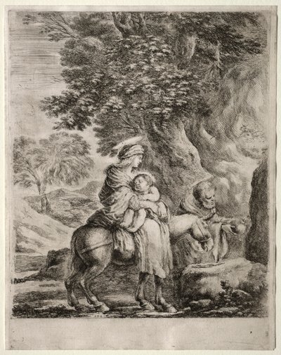 Flight into Egypt by Stefano della Bella