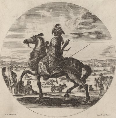 Moorish Cavalier by Stefano della Bella