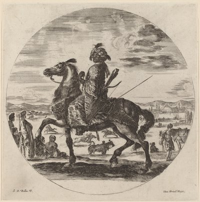 Moorish Cavalier by Stefano della Bella