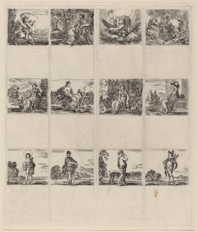 Mythological Playing Cards by Stefano della Bella