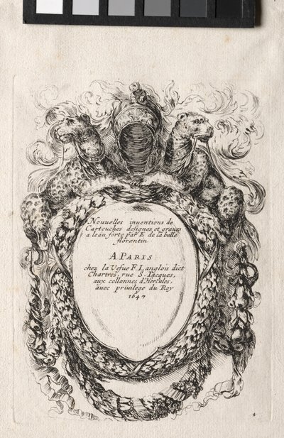 New Model for a Cartouche by Stefano della Bella