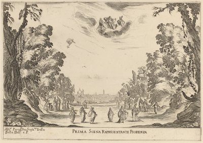 First Scene Representing Florence by Stefano della Bella
