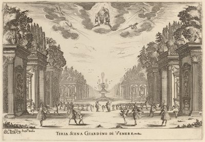 Terza Scena Giardino di Venere by Stefano della Bella