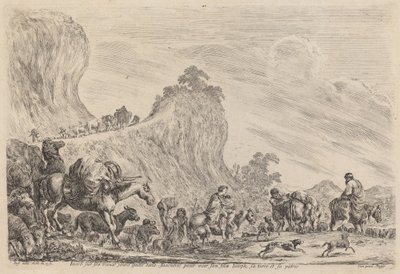 The Departure of Jacob to Egypt by Stefano della Bella
